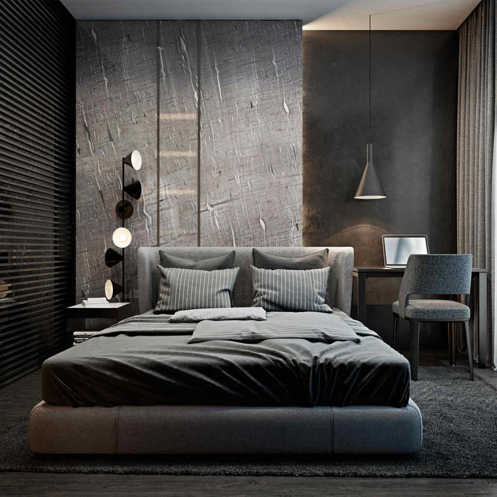 Modern Aydınlatmalı Yatak Odası Tasarımı