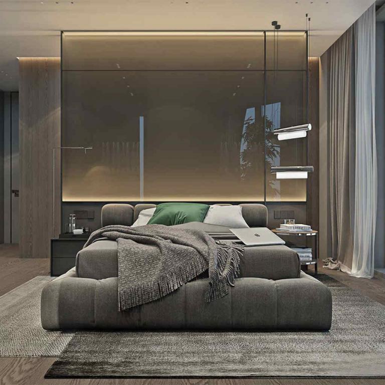 Modern Yatak Odası Dekorasyonu İç Mimarlık İstanbul
