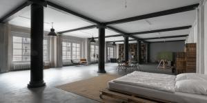 loft tarzı daire planı